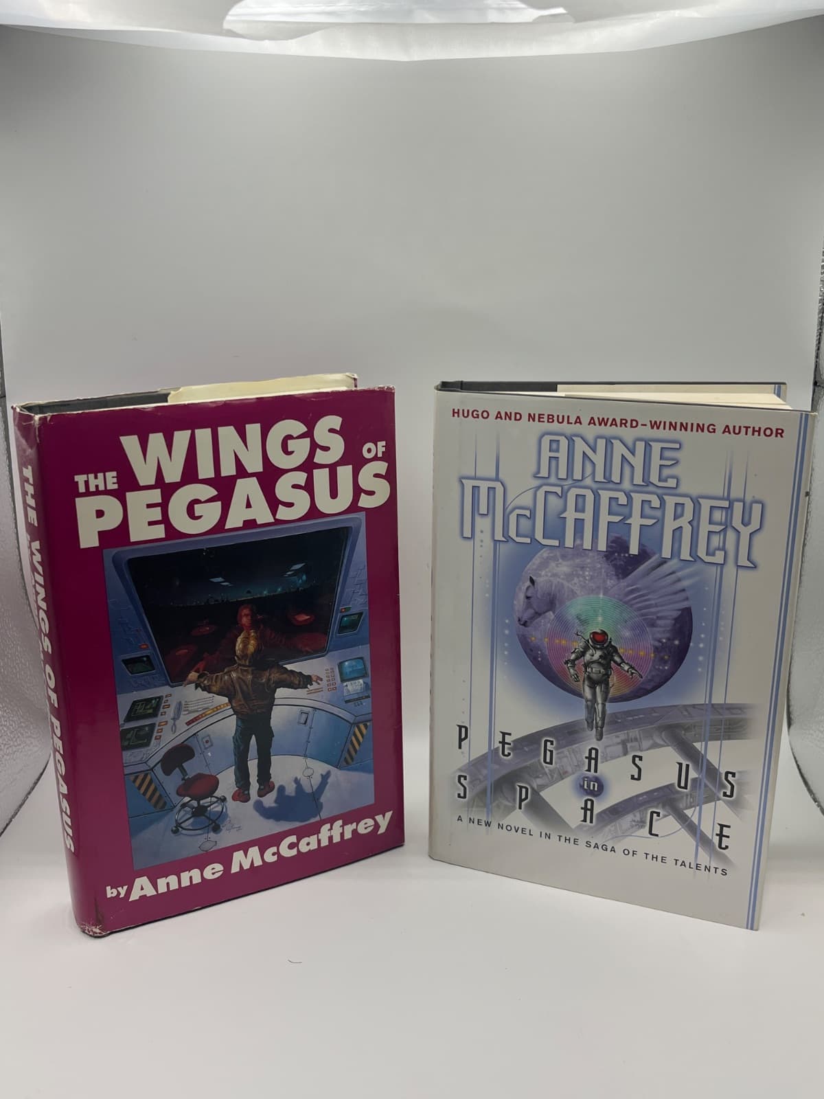 The Talents Saga - The Wings of Pegasus & Pegasus in Space - Anne McCaffrey - HCDJ BCE  by Anne McCaffrey - front cover