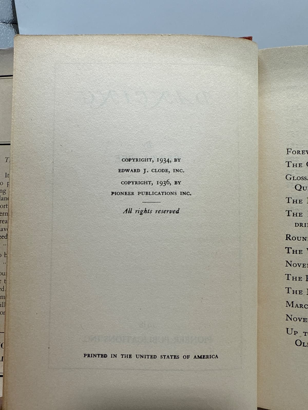 Dancing: The Old and New Steps by Betty Lee & Bill Lee - copyright page showing 1938 details