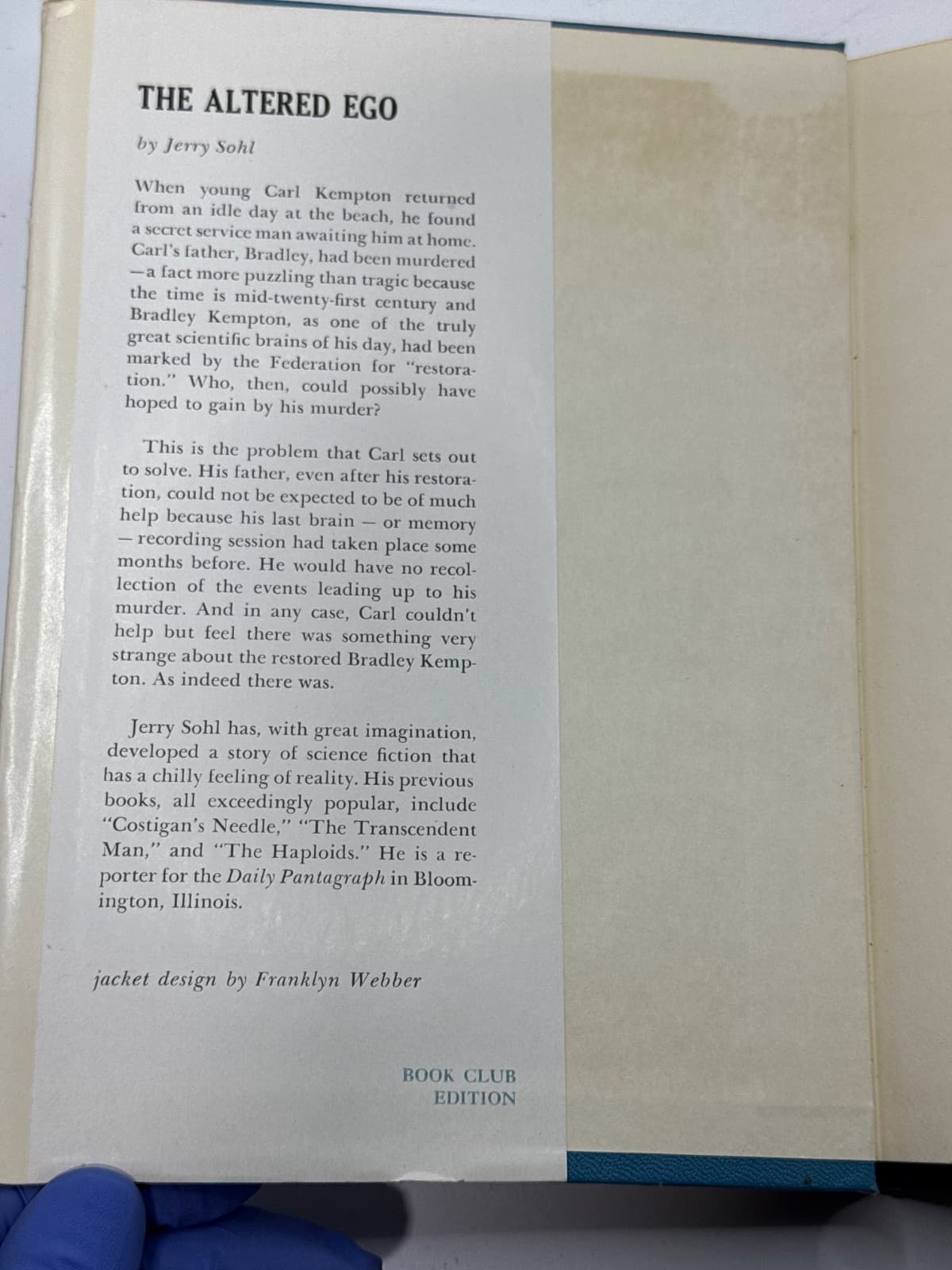 The Altered Ego by Jerry Sohl - additional view