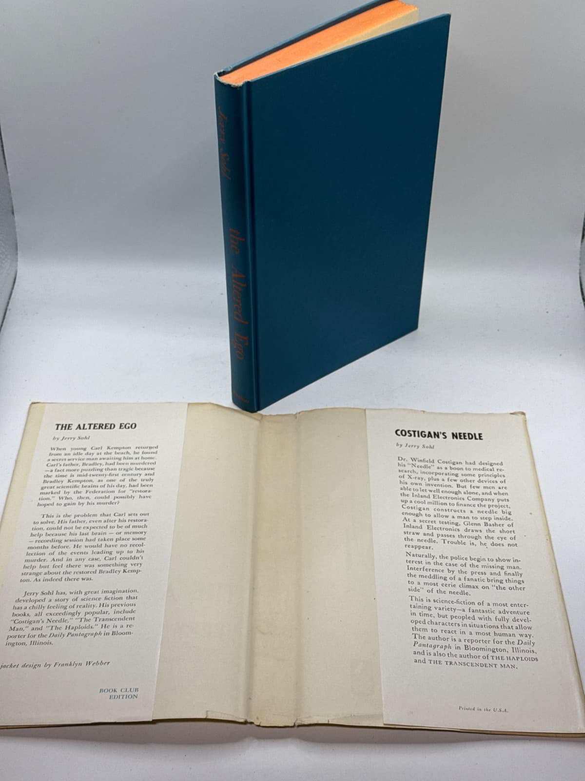 The Altered Ego by Jerry Sohl - quarter view showing binding condition