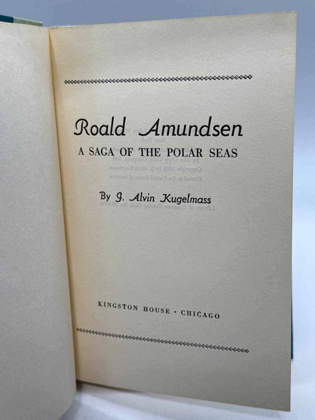 Roald Amundsen by J. Alvin Kugelmass - title page