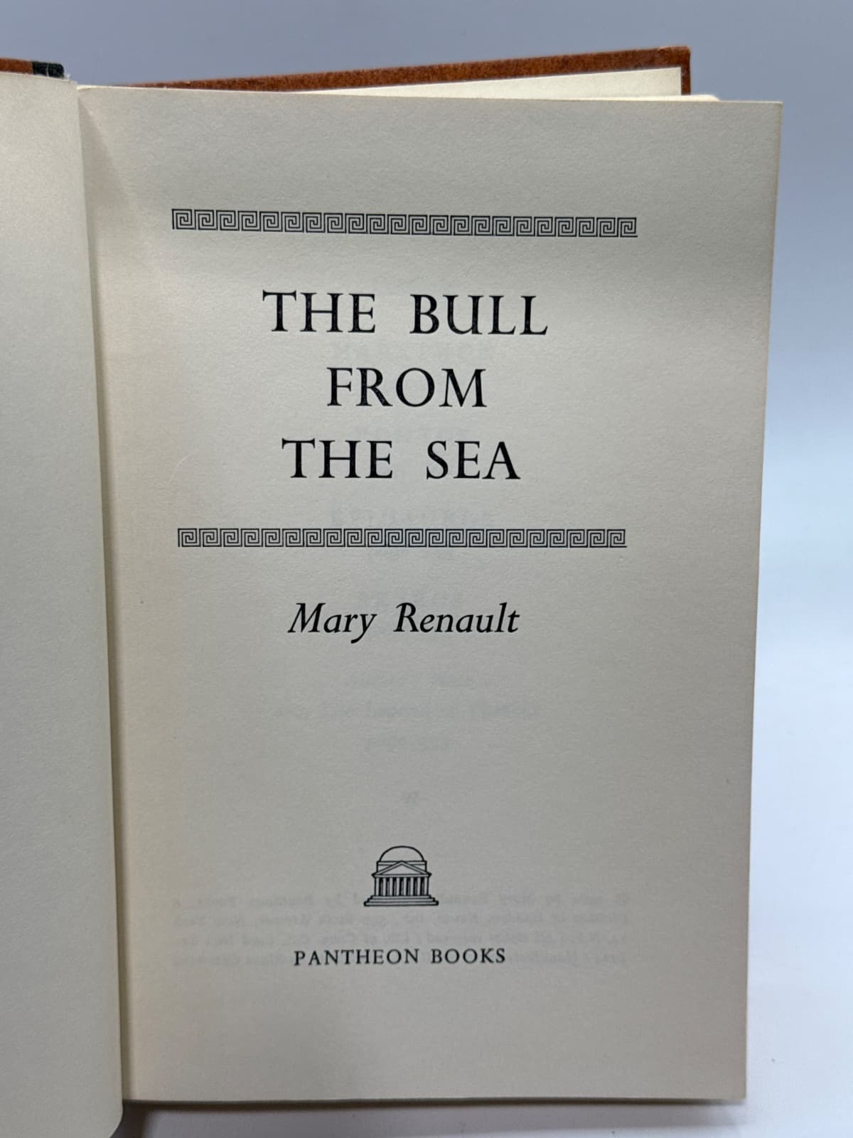 The Bull from the Sea by Mary Renault - title page