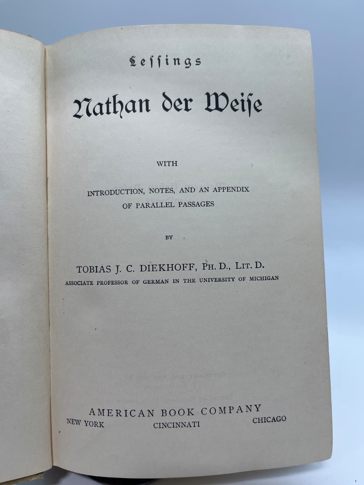 Nathan der Weise by Gotthold Ephraim Lessing - title page