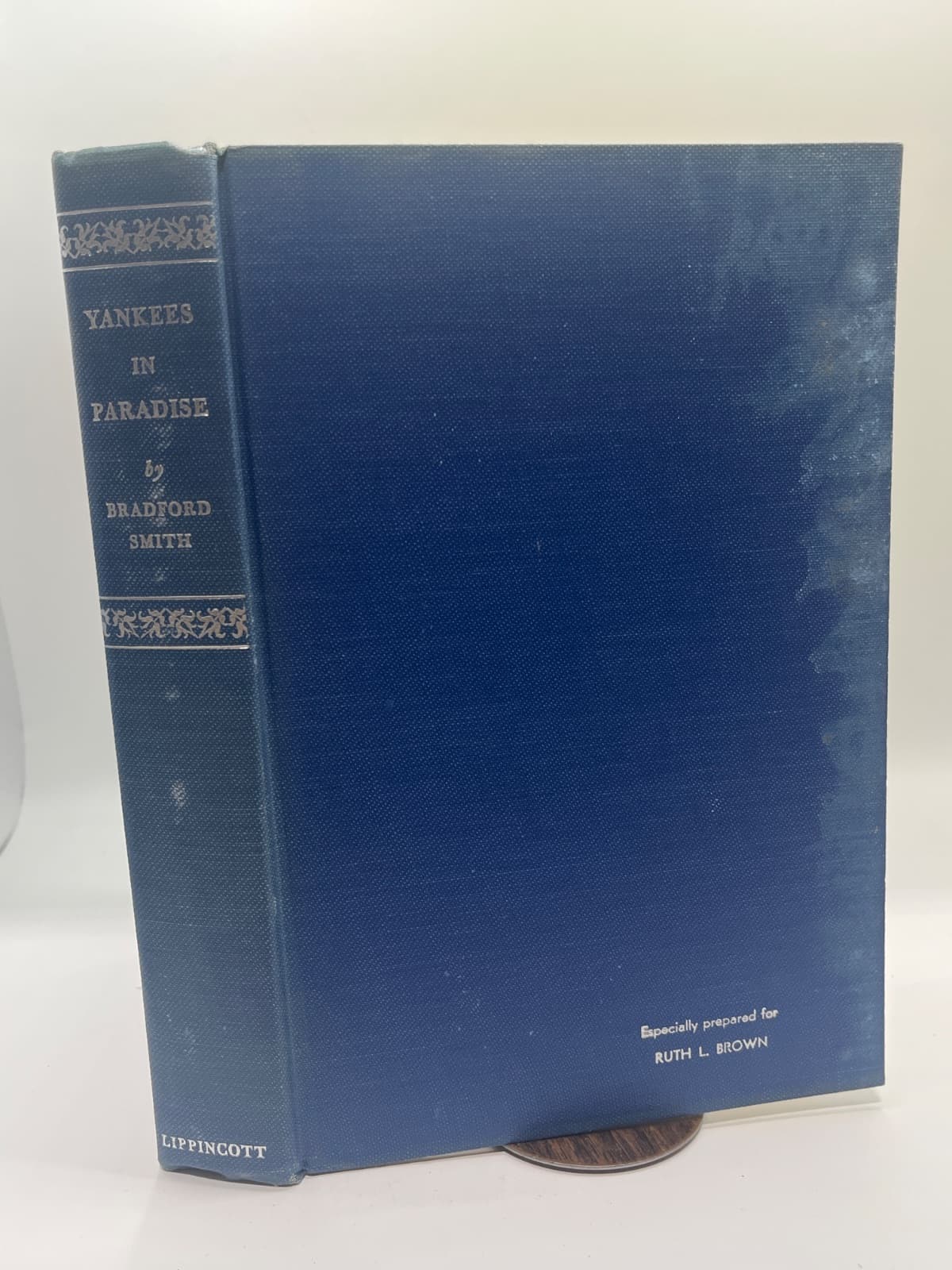 Yankees in Paradise: The New England Impact on Hawaii by Bradford Smith - quarter view showing binding condition