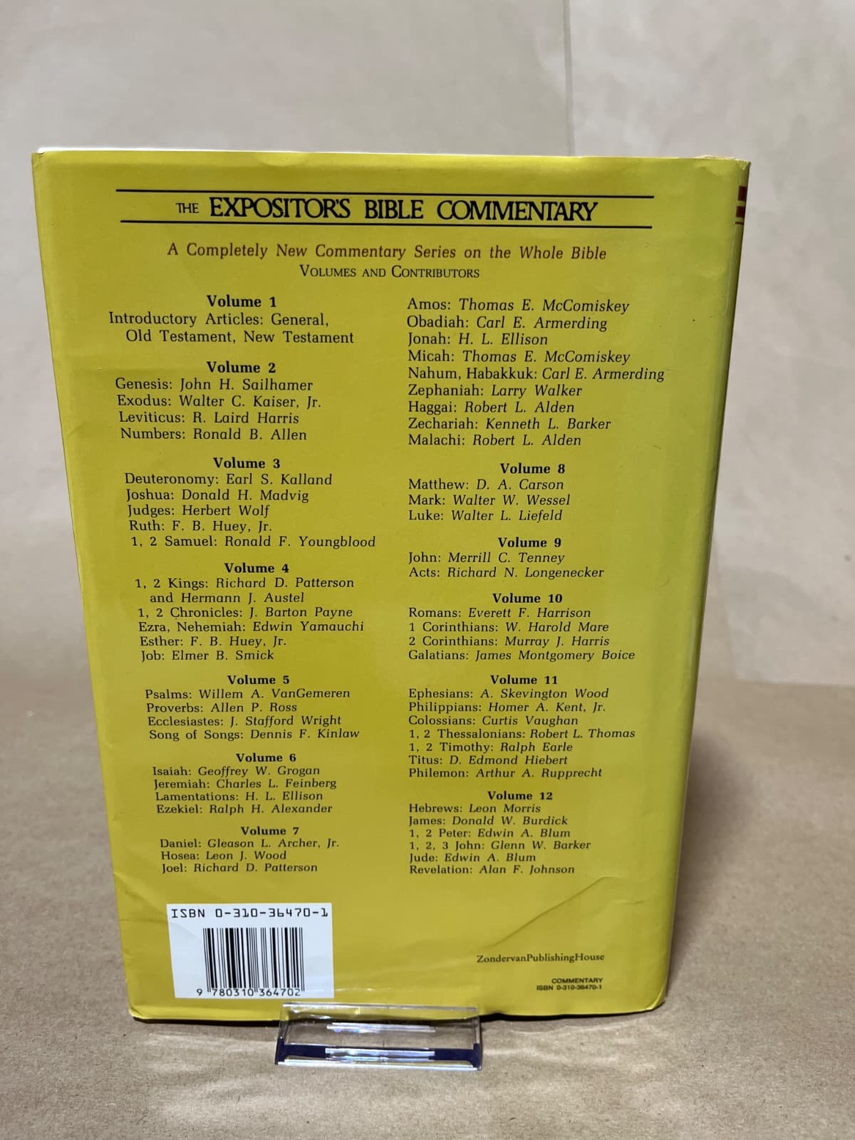 The Expositor's Bible Commentary, Volume 5 by Frank E. Gaebelein (General Editor) - additional view