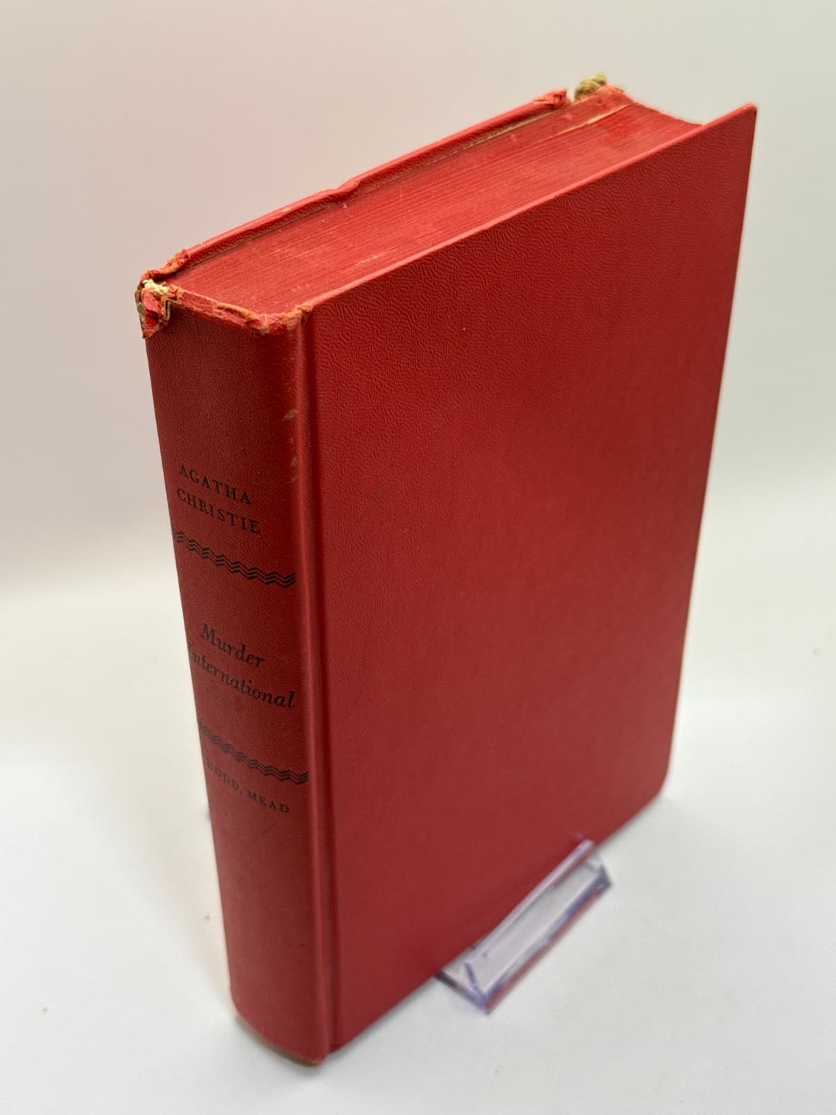 Murder International by Agatha Christie - quarter view showing binding condition