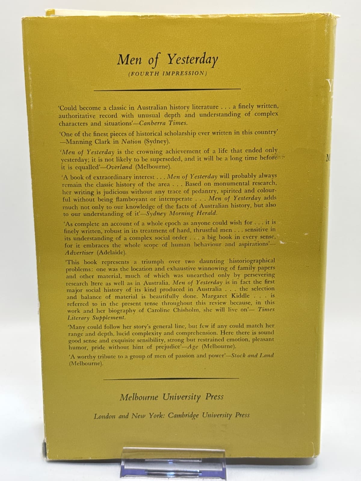 Men of Yesterday by Margaret Kiddle - additional view