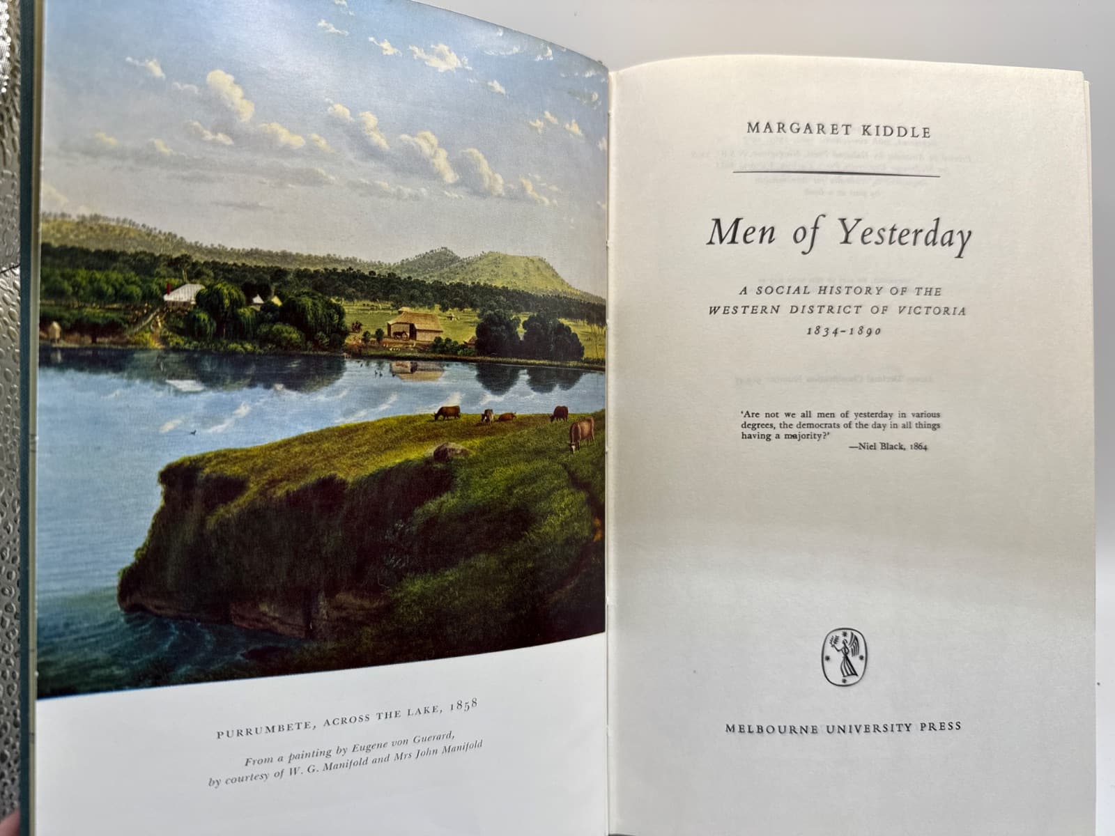Men of Yesterday by Margaret Kiddle - title page