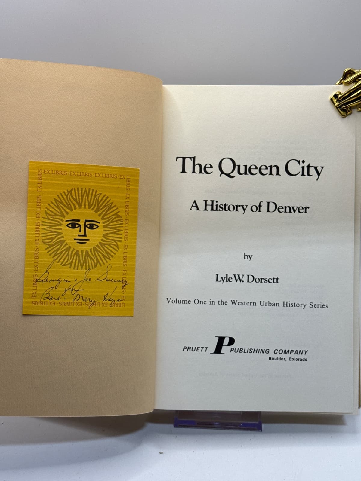 The Queen City: A History of Denver by Lyle W. Dorsett - title page