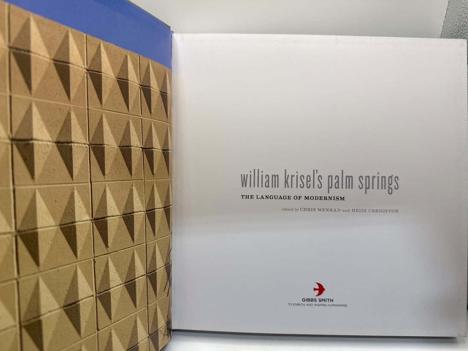 william krisel's palm springs: the language of modernism by Edited by Chris Menrad and Heidi Creighton - title page
