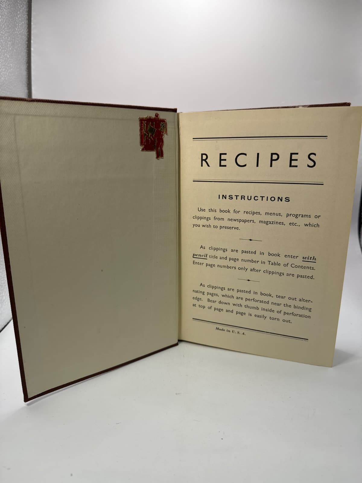 Recipes - title page