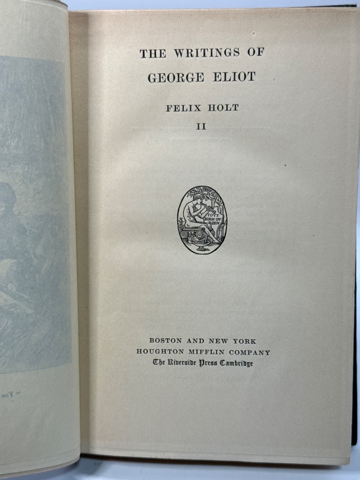Felix Holt II by George Eliot - title page