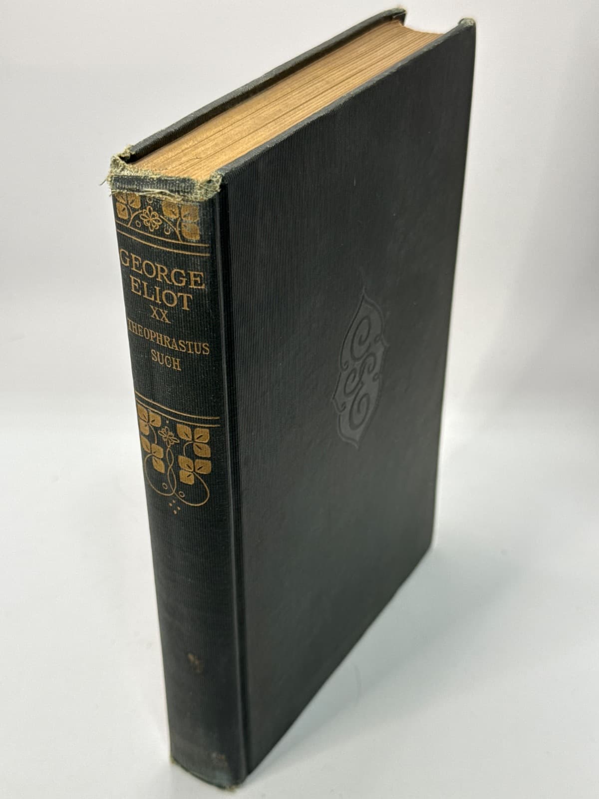 Impressions of Theophrastus Such by George Eliot - quarter view showing binding condition