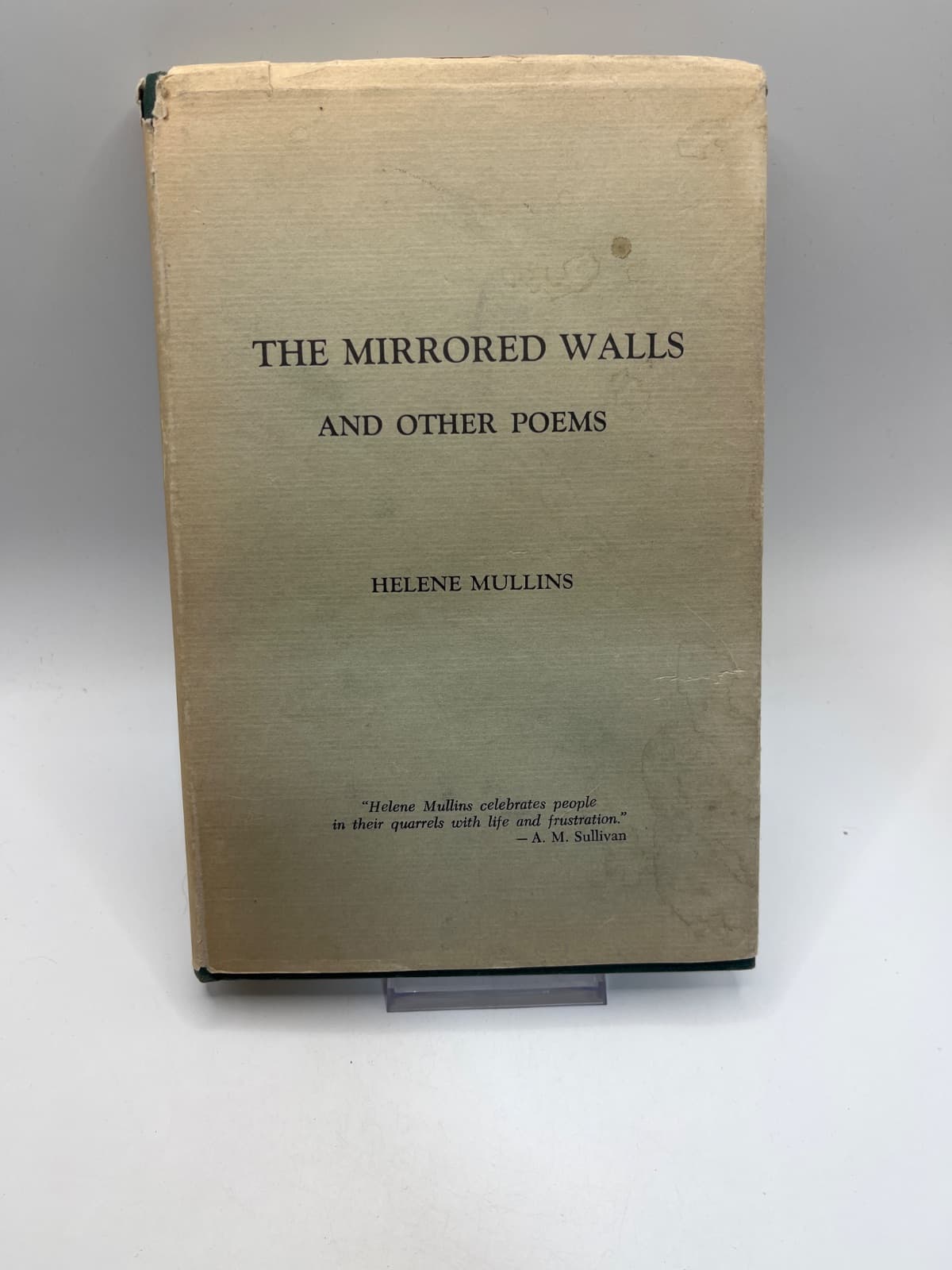 The Mirrored Walls and Other Poems - SIGNED  by Helene Mullins - front cover