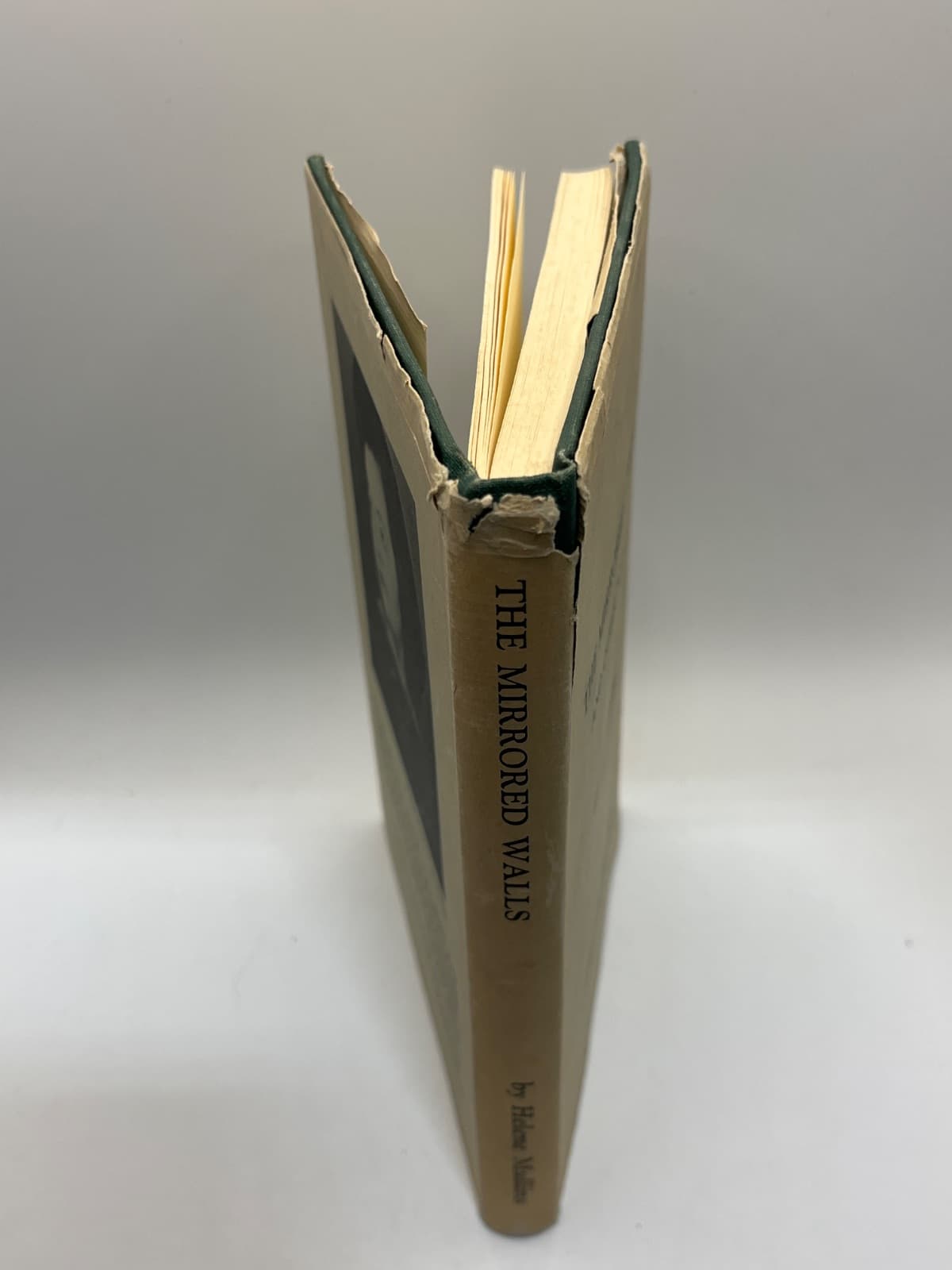 The Mirrored Walls and Other Poems - SIGNED  by Helene Mullins - quarter view showing binding condition