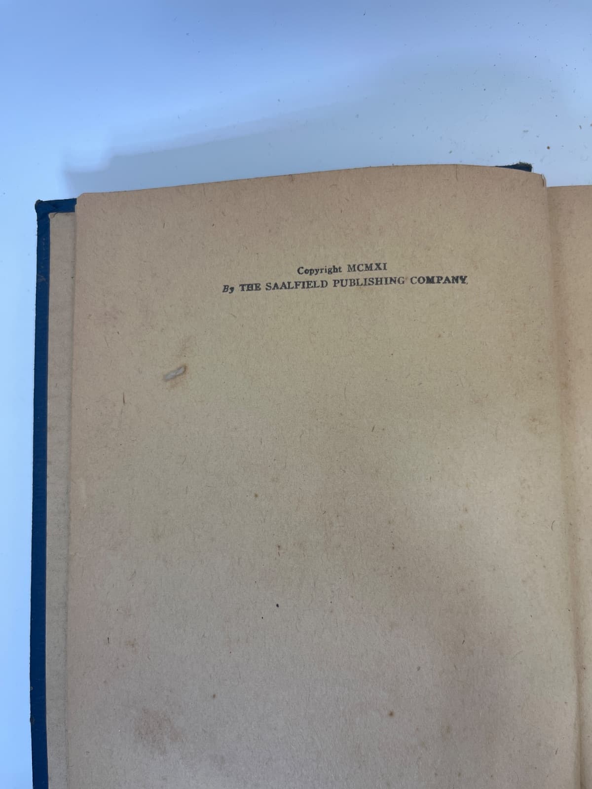 Dick Prescott's Third Year at West Point by H. Irving Hancock - copyright page showing unknown details