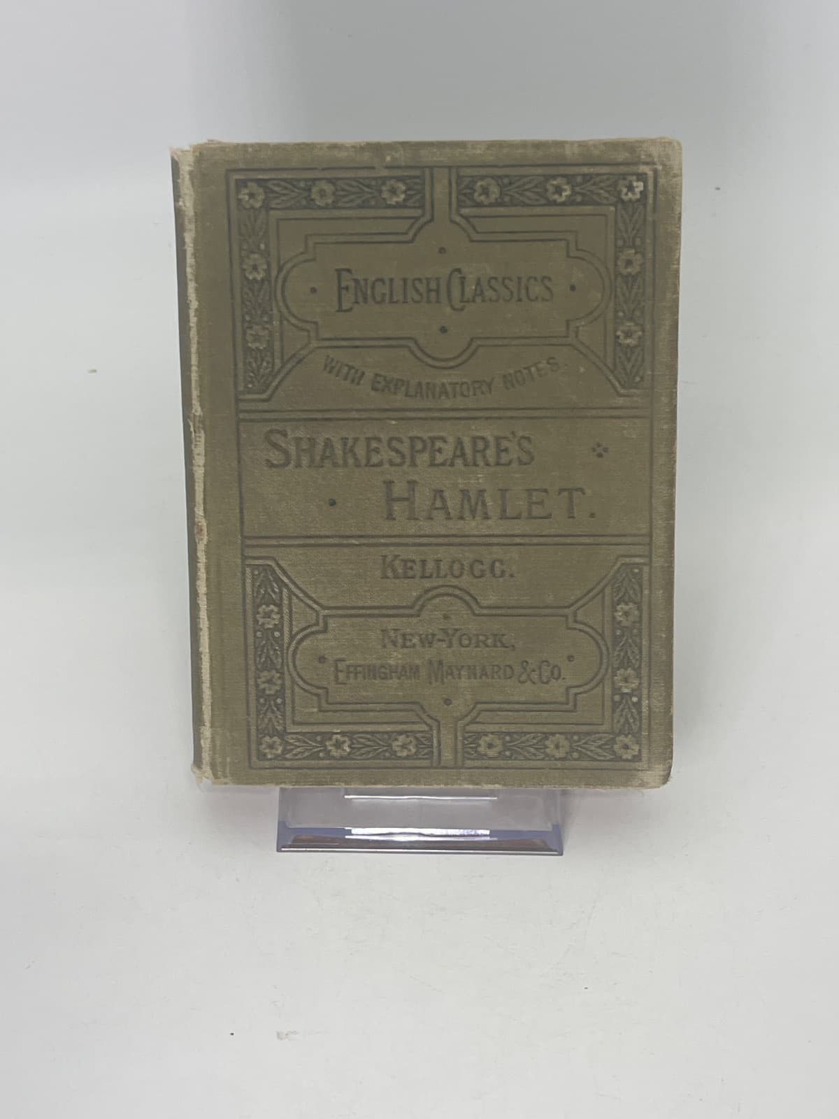 Shakespeare's Hamlet by Brainerd Kellogg - front cover