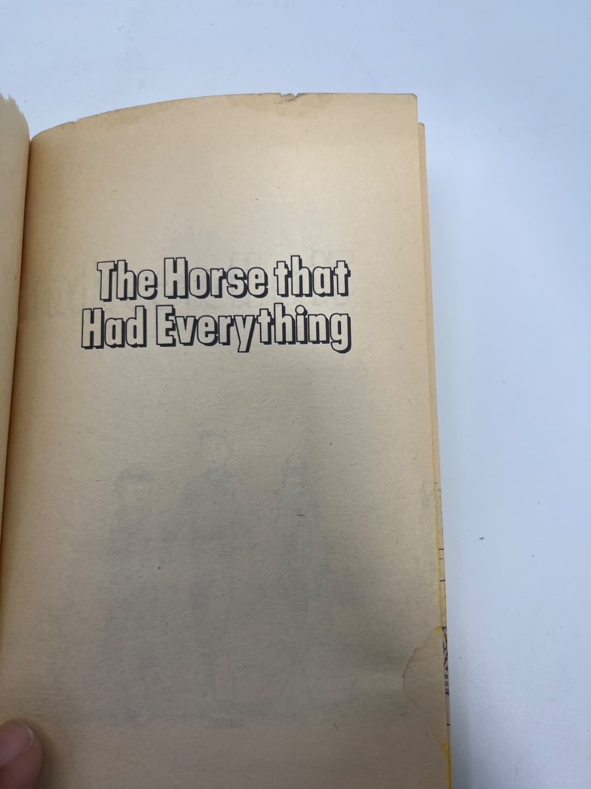The Horse that Had Everything by Newlin B. Wildes - title page