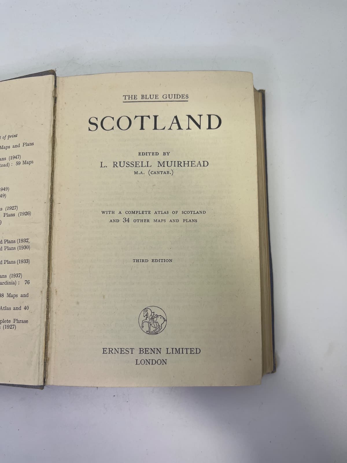 Scotland by L. Russell Muirhead - title page