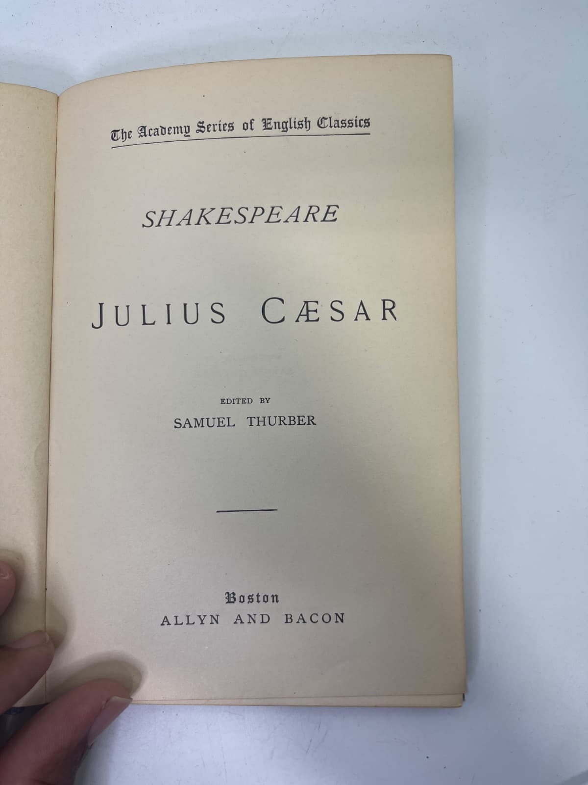 Julius Caesar - 1895 by Shakespeare - title page
