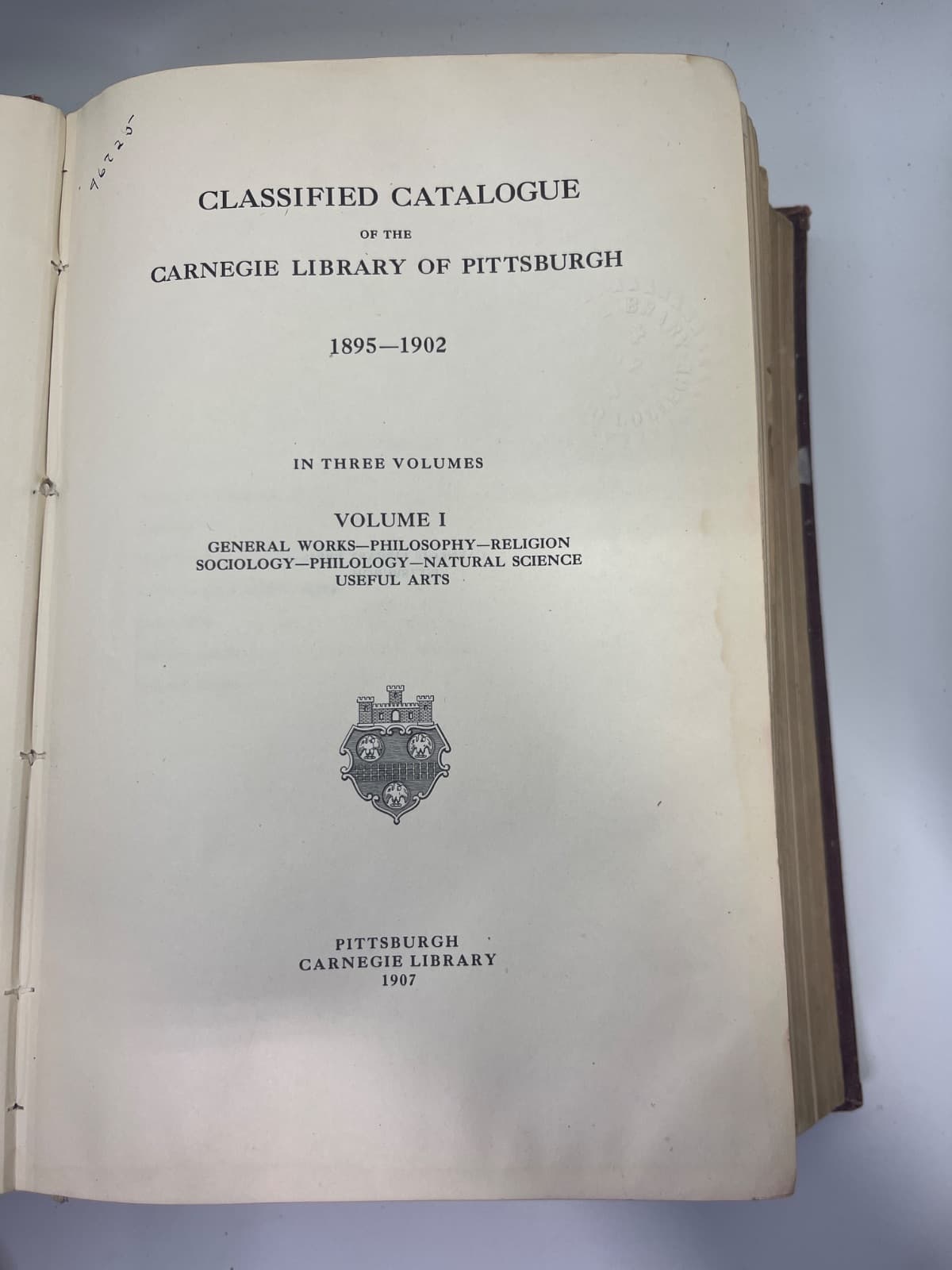 Classified Catalogue of the Carnegie Library of Pittsburgh - additional view