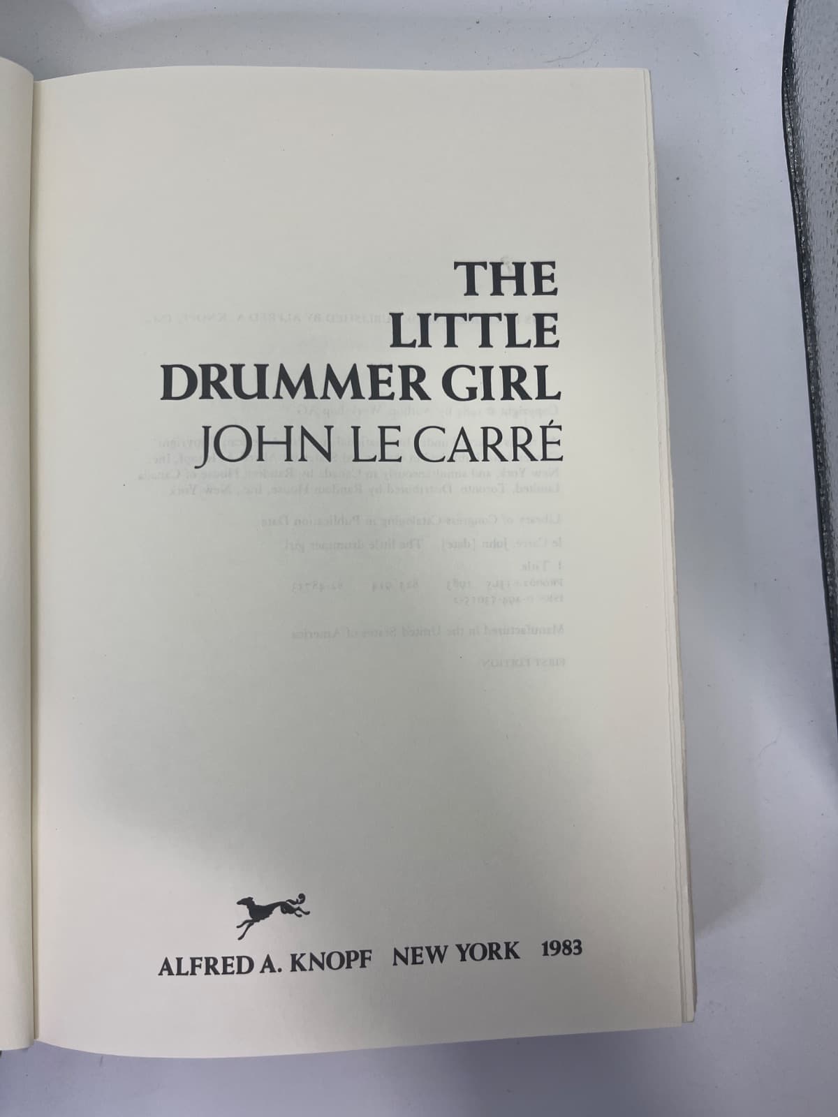 The Little Drummer Girl by John le Carré - title page