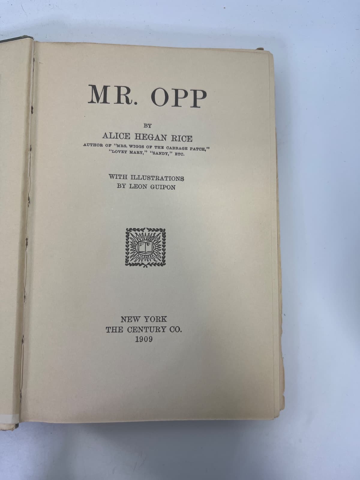 Mr. Opp by Alice Hegan Rice - title page