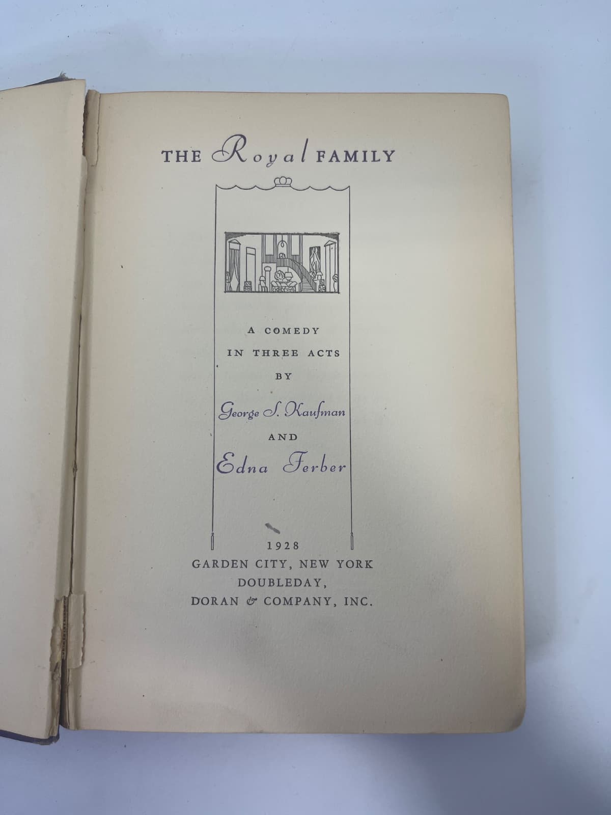 The Royal Family by George S. Kaufman and Edna Ferber - title page