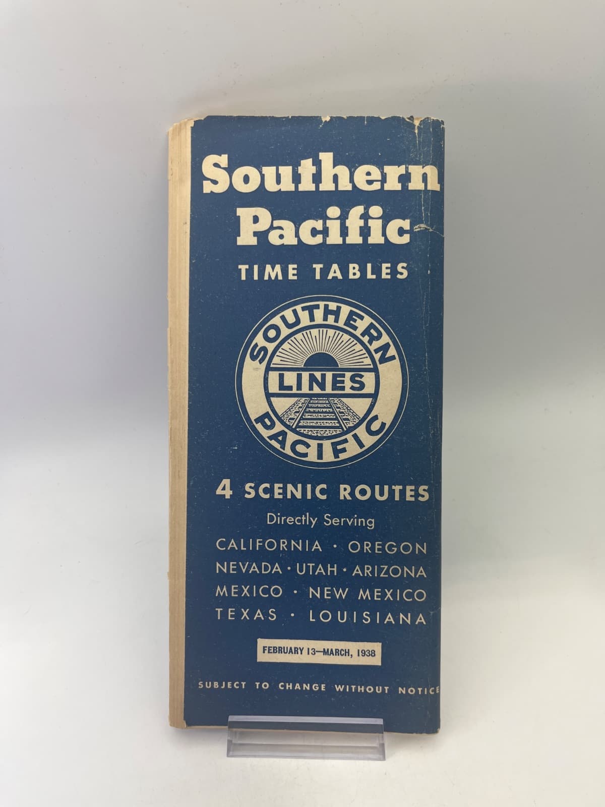 Southern Pacific Time Tables - additional view