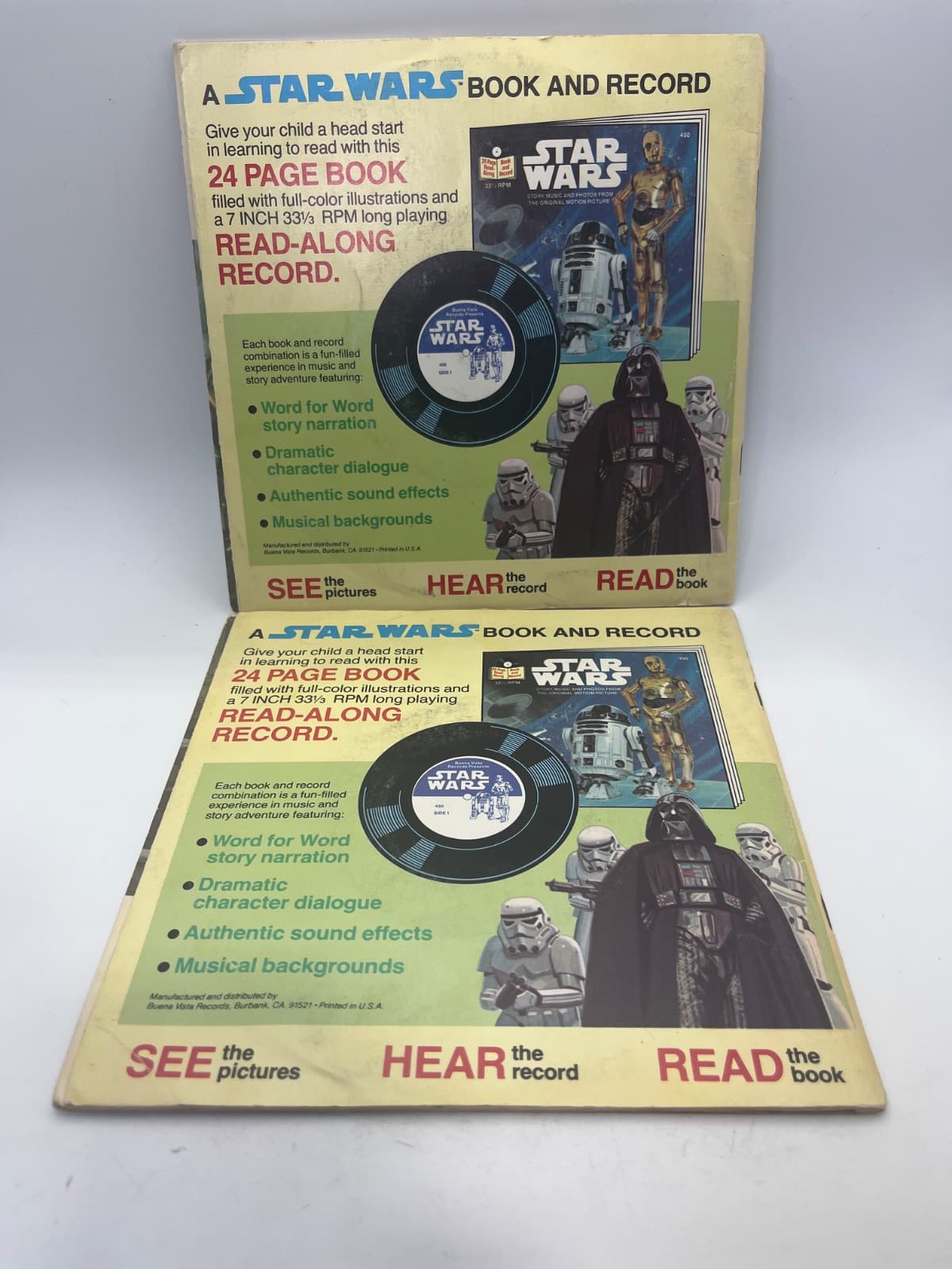 Star Wars / The Empire Strikes Back 33 1/2 RPM Lot of 2  - additional view