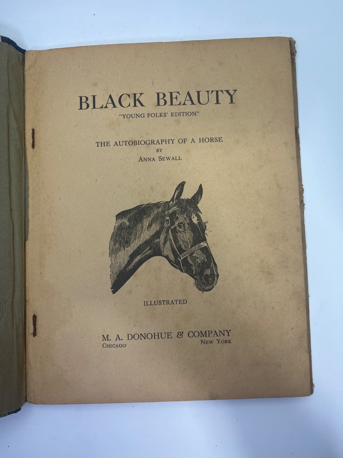 Black Beauty by Anna Sewall - title page
