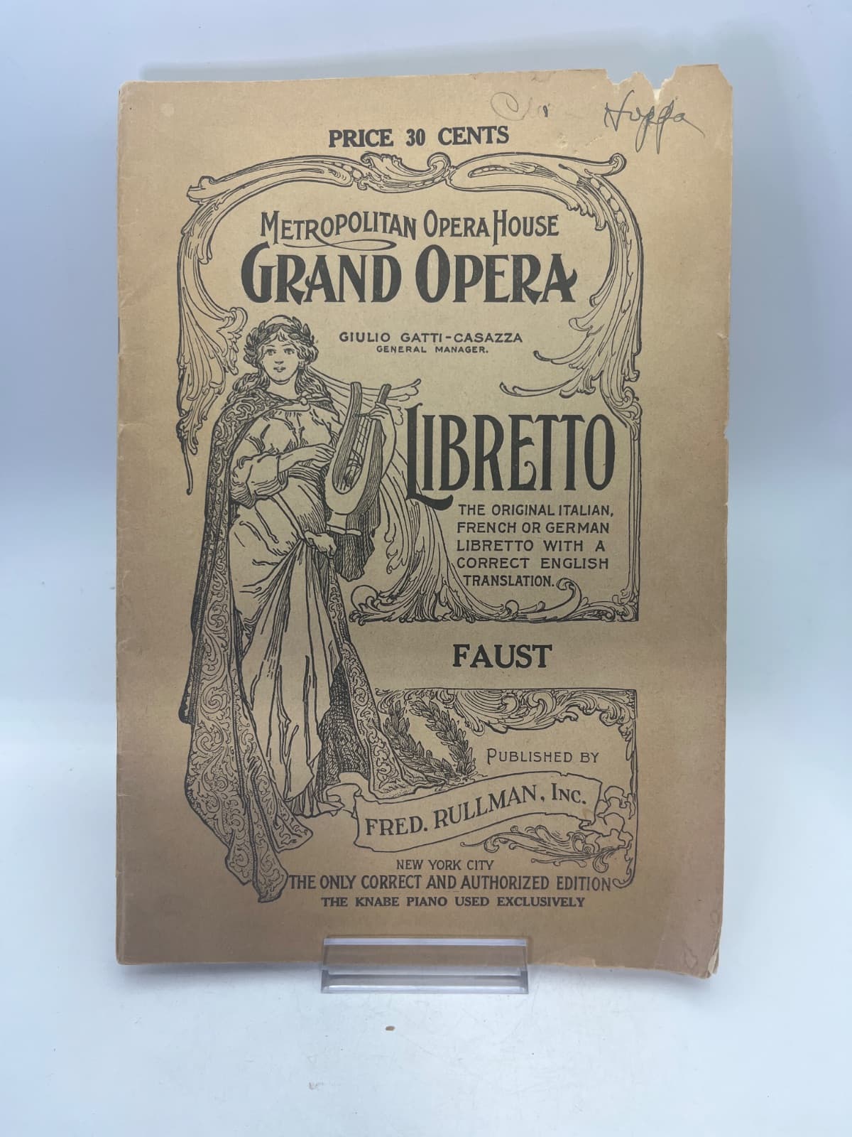 Faust by Charles Gounod - front cover
