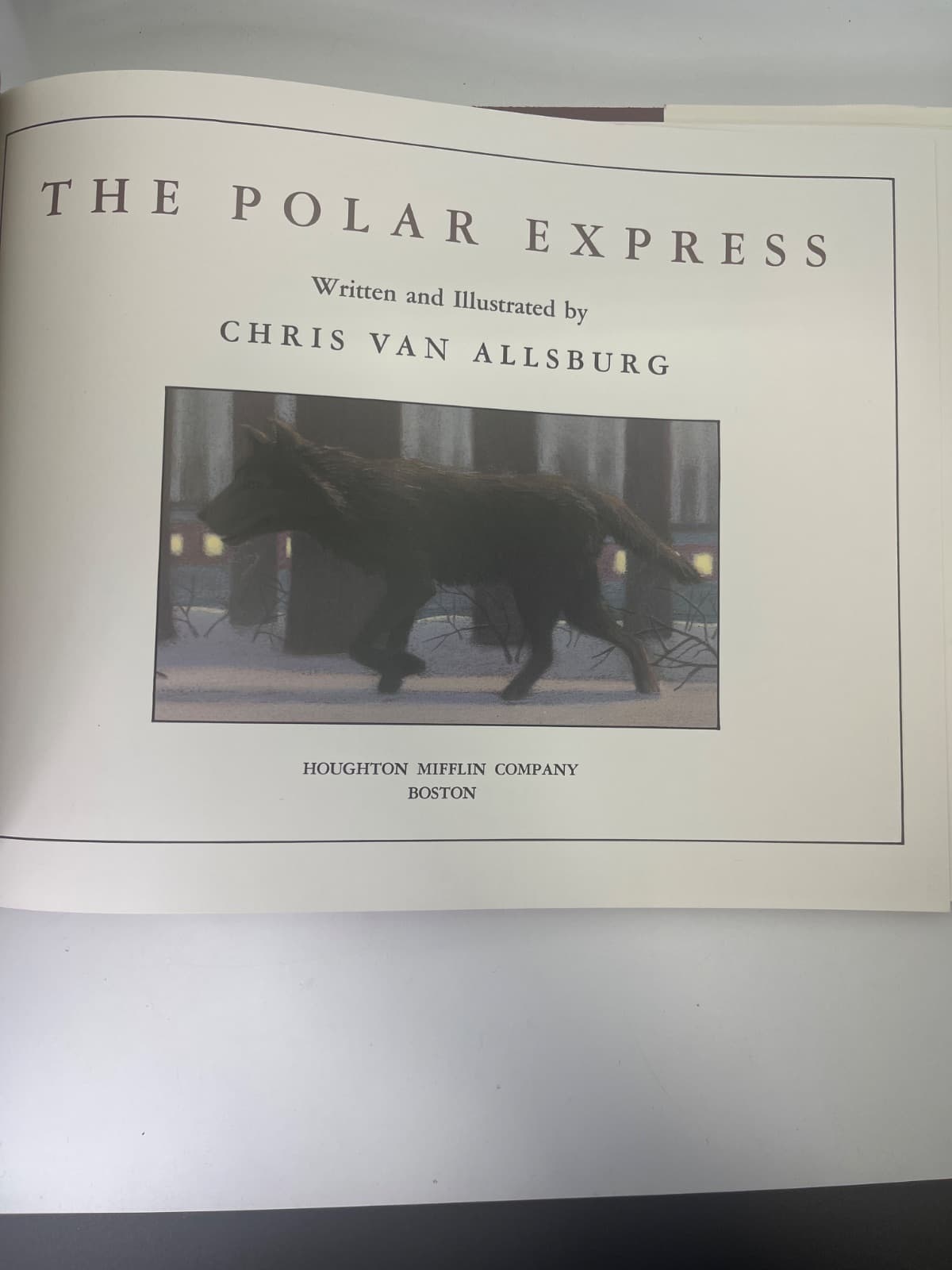 The Polar Express w DJ - First Edition 5th Printing  by Chris Van Allsburg - title page