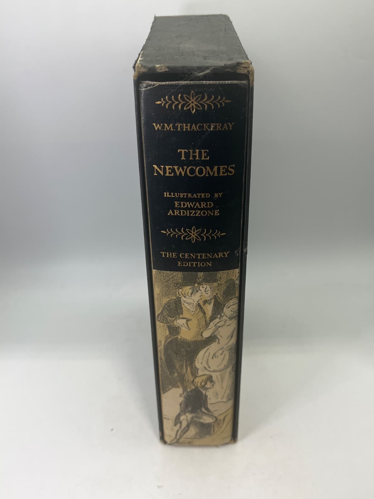 The Newcomes - Heritage Press Centenary HC +Slipcase by William Makepeace Thackeray - quarter view showing binding condition