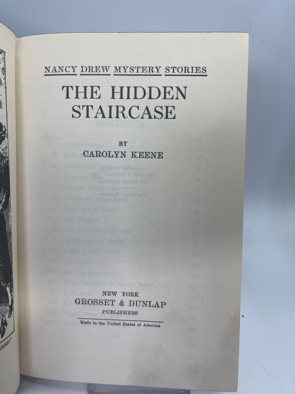 The Hidden Staircase by Carolyn Keene - title page