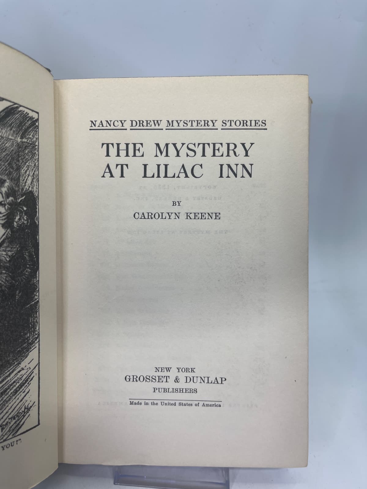 The Mystery at Lilac Inn by Carolyn Keene - title page