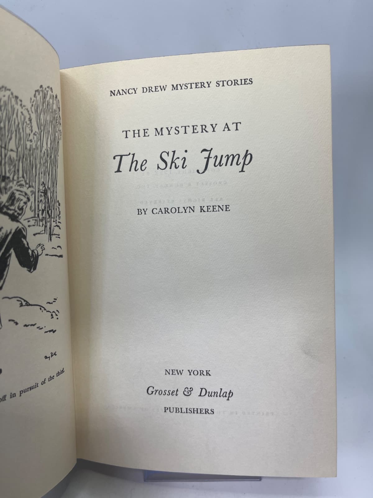 The Mystery at the Ski Jump by Carolyn Keene - title page