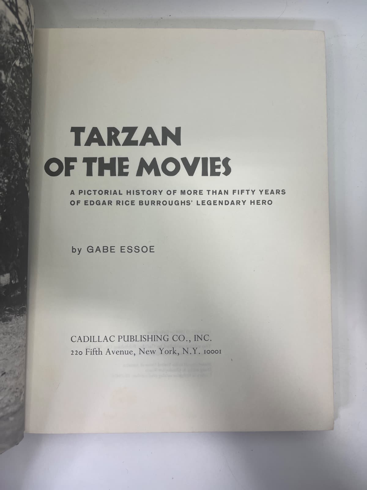 Tarzan of the Movies by Gabe Essoe - title page