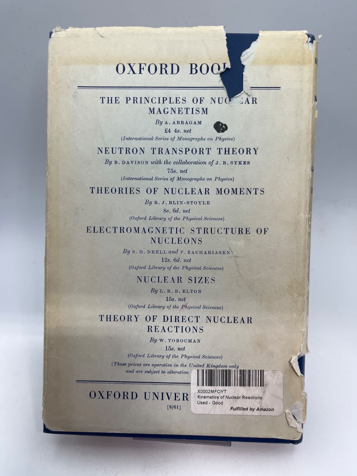 Kinematics of Nuclear Reactions by A. M. Baldin, V. I. Goldanskii, I. L. Rozental' - additional view
