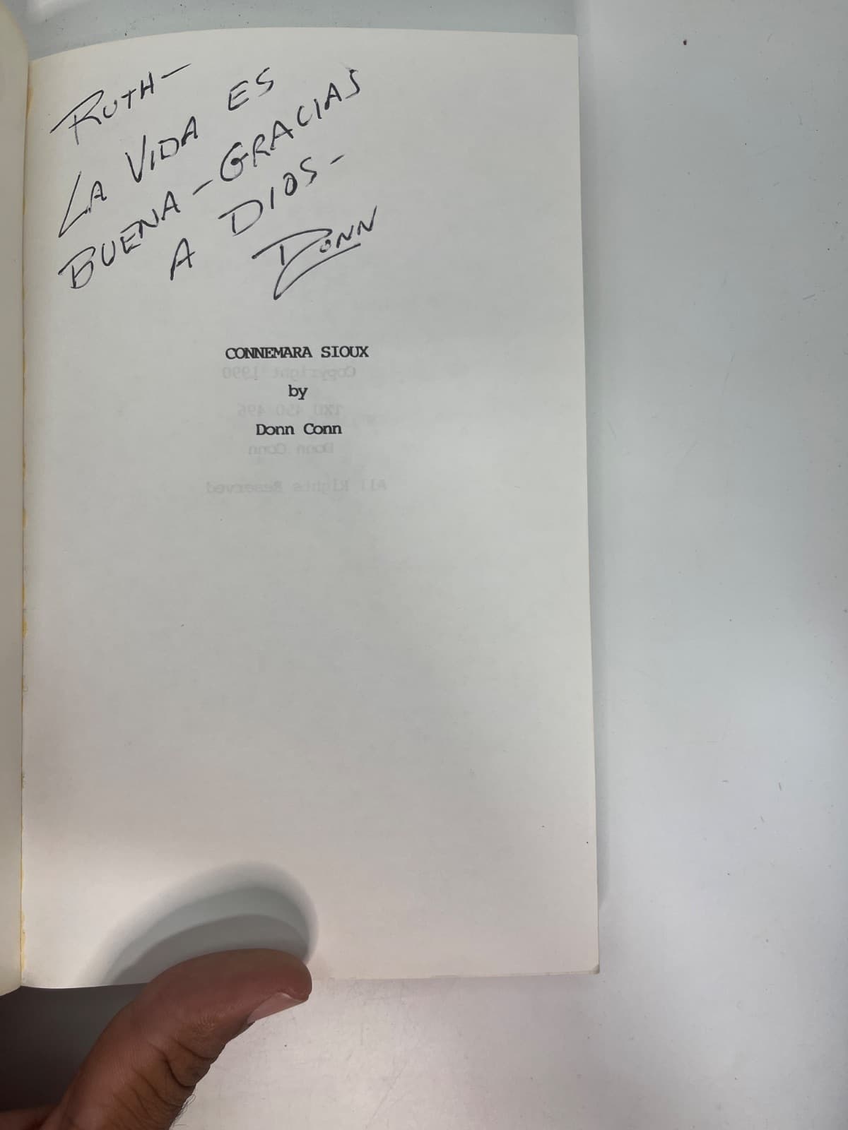Connemara Sioux by Donn Conn - title page