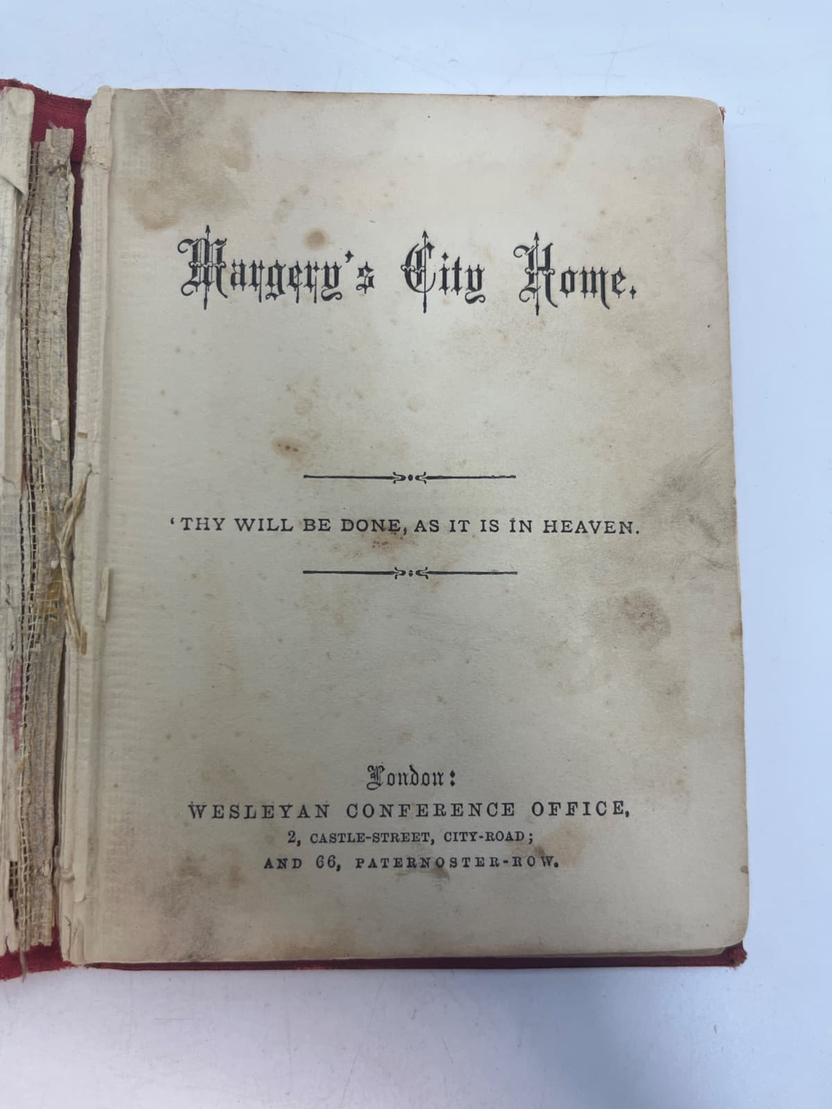 Margery's City Home - title page