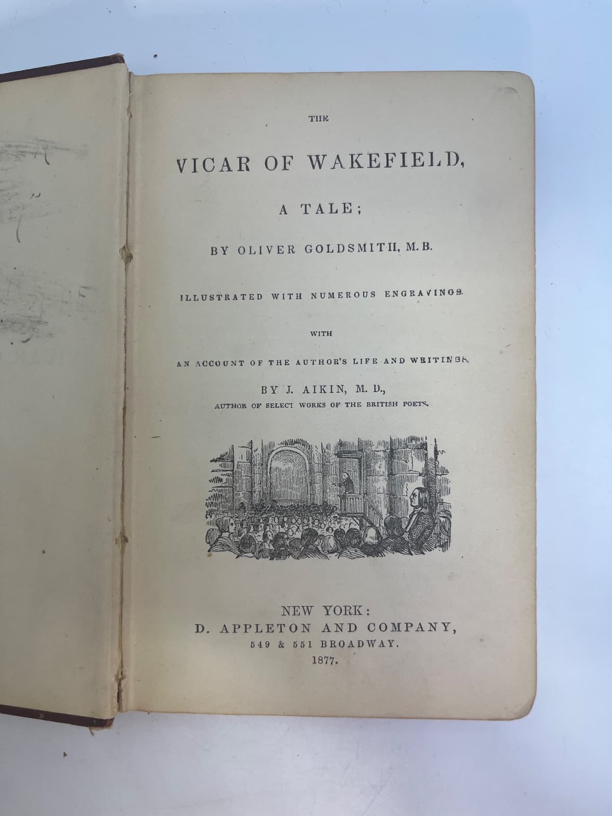 The Vicar of Wakefield - 1877 by Oliver Goldsmith - title page