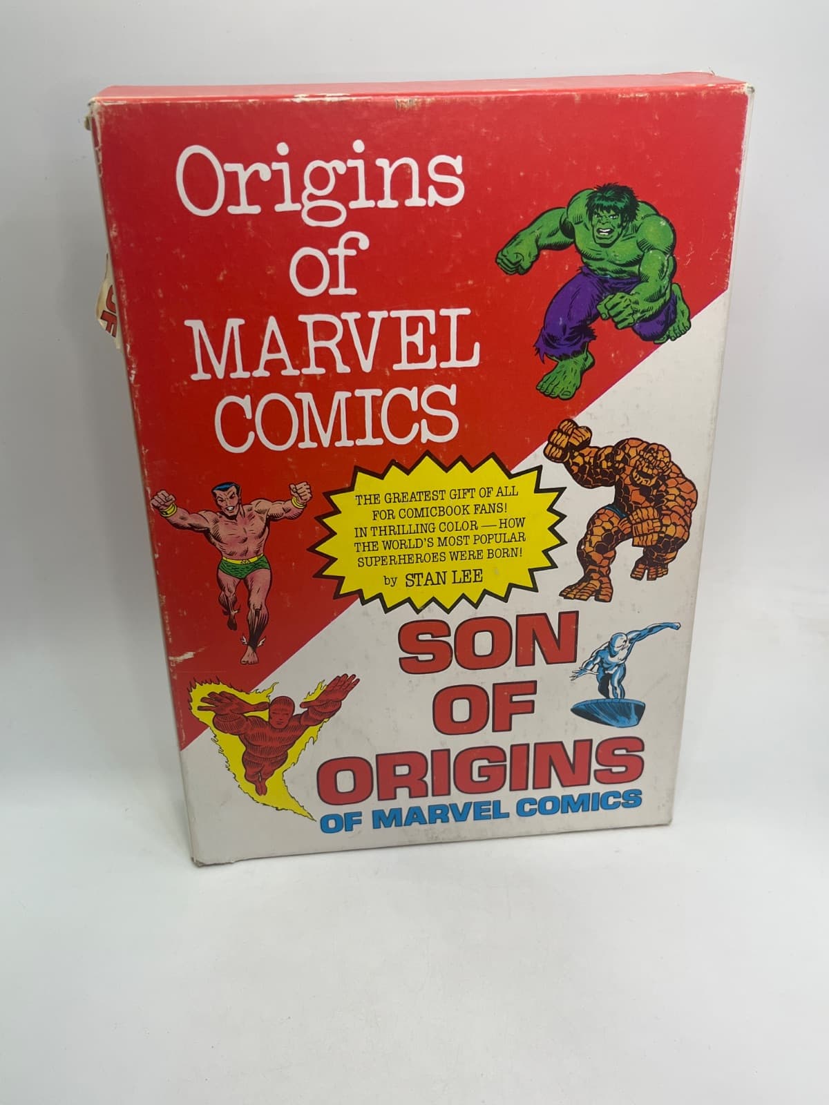 ORIGINS OF MARVEL COMICS & SON OF ORIGINS BOX SET w SLIPCASE  by Stan Lee - front cover