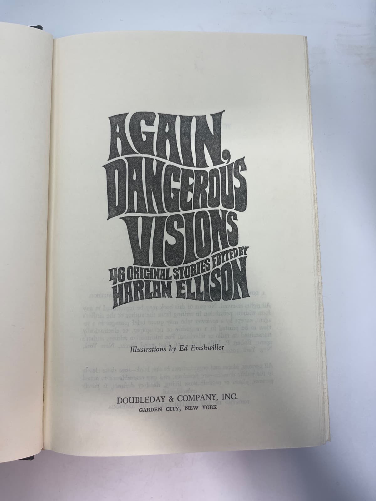Again, Dangerous Visions by Edited by Harlan Ellison - title page