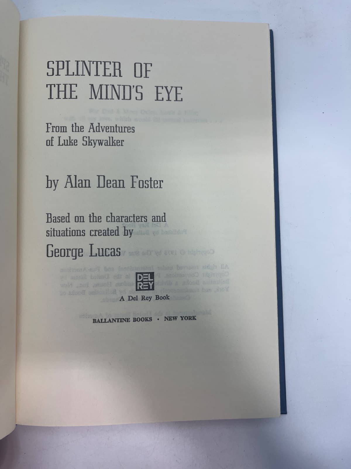 Splinter of the Mind's Eye  by Alan Dean Foster - additional view