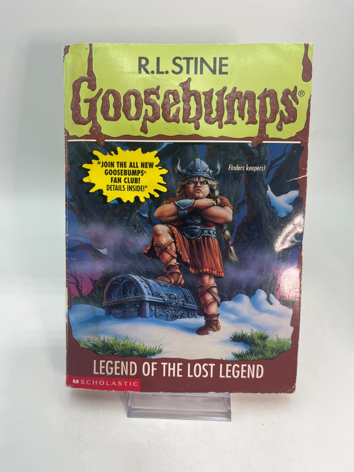 Legend of the Lost Legend - Goosebumps #47 - NO STICKERS WATER DAMAGE by R.L. Stine - front cover