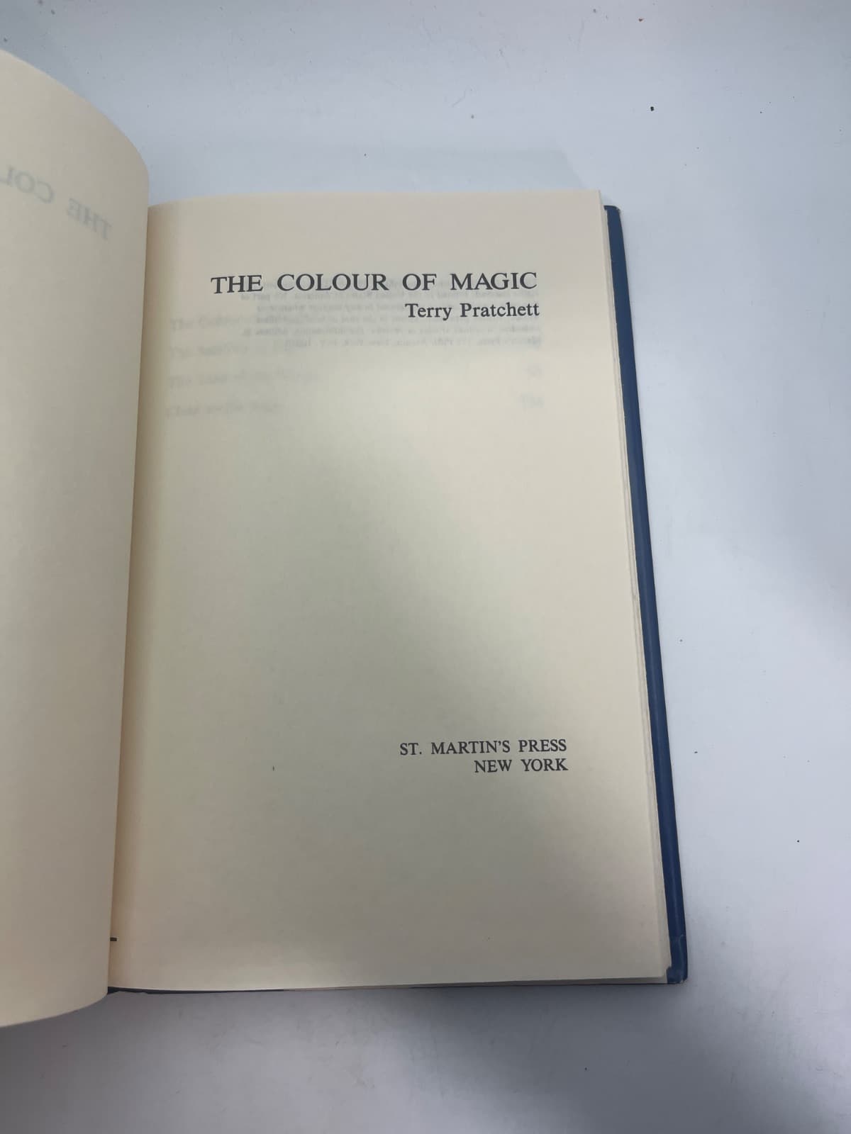 The Colour of Magic by Terry Pratchett - title page