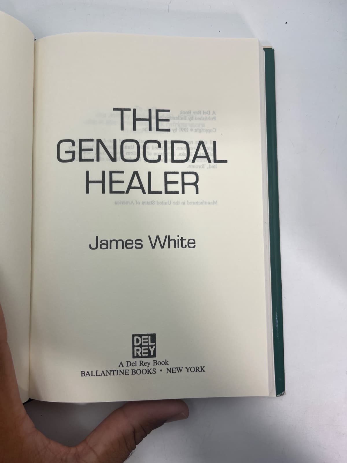 The Genocidal Healer by James White - title page