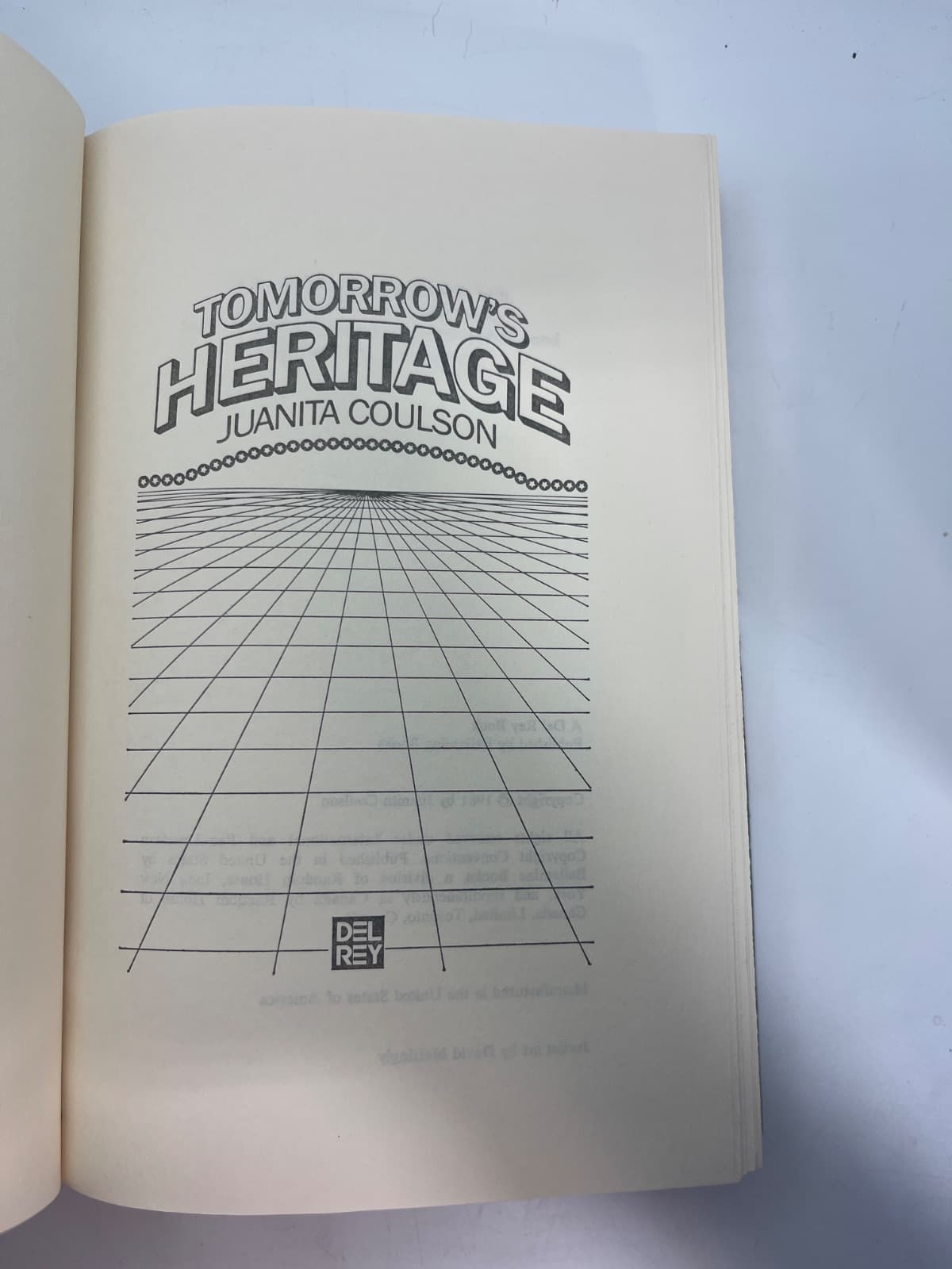 Tomorrow's Heritage by Juanita Coulson - title page