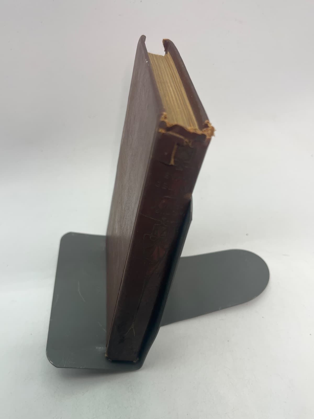 Evangeline and Other Poems - ANTIQUE - PAGES MISSING  by Henry W. Longfellow - quarter view showing binding condition